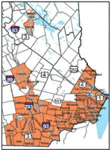 new hampshire hunting laws rifle zones