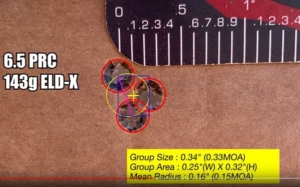 6.5 prc ELD-x ammunition